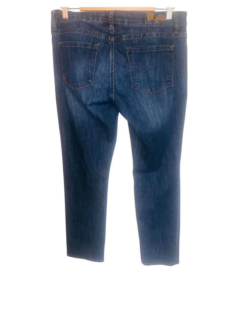 Kut From The Kloth Womens Blue Denim Straight Leg Jeans Size 10 Stretch Comfort - Picture 3 of 9
